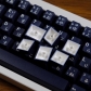 Famicon Black White 104+25 PBT Dye-subbed Keycaps Set Cherry Profile for MX Switches Mechanical Gaming Keyboard